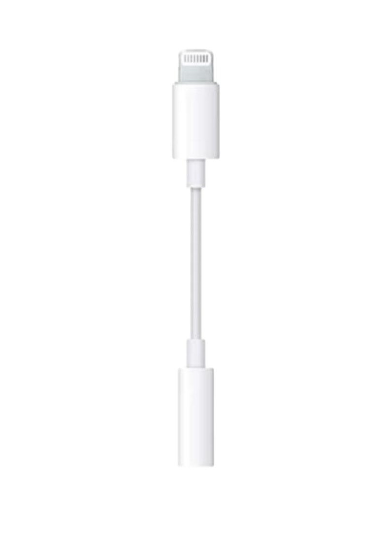 Generic - Lightning To USB 3.5mm Headphone Jack Adapter White - Image 1