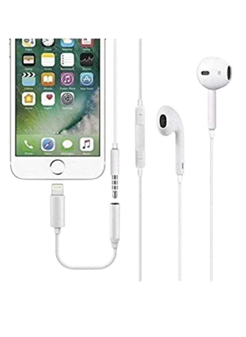 Generic - Lightning To USB 3.5mm Headphone Jack Adapter White - Image 1