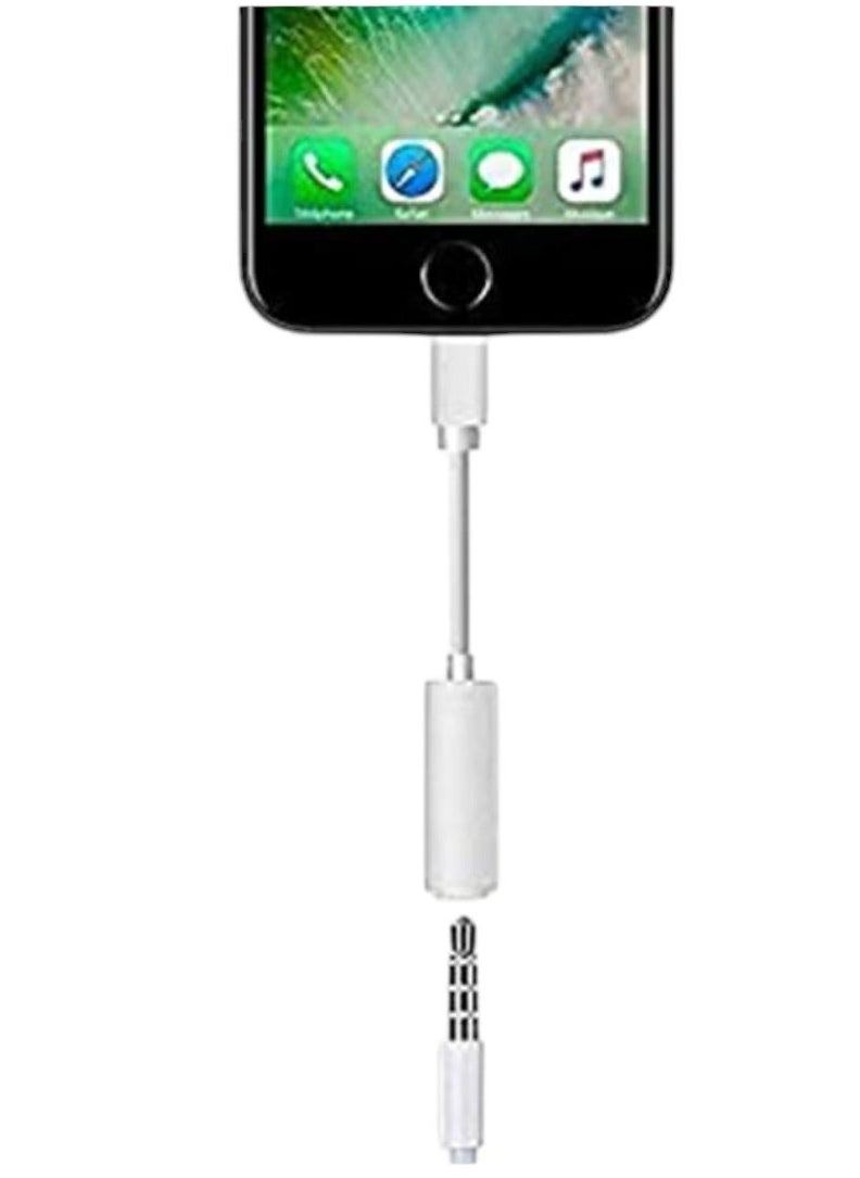 Generic - Lightning To USB 3.5mm Headphone Jack Adapter White - Image 1