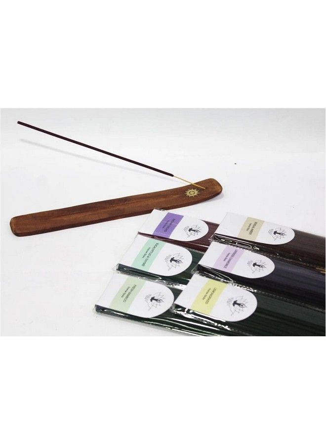 Hosley عبوة S 300 من أعواد البخور المعطرة المتنوعة مع حامل - الأوكاليبتوس والزعتر، الخيزران الطازج، الليمون جراس، العنبر الحسي، اللافندر، البابونج، الأوركيد المتألقة - Image 3