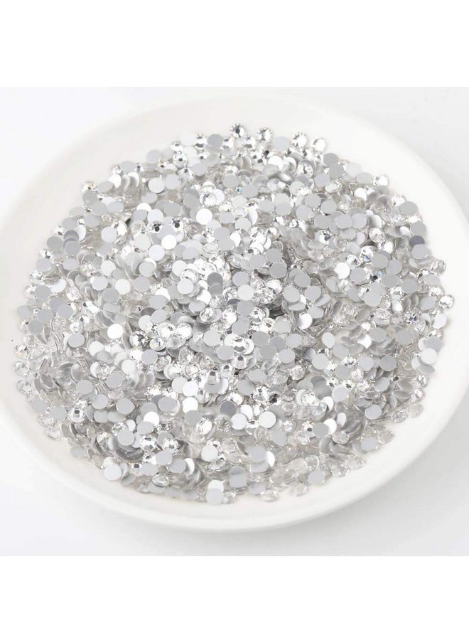 BEADSLAND Flat Back Crystal Rhinestones Round Gems For Nail Art And Craft Glue Fix, Crystal (1.92.0Mm) Ss6/1440Pcs  - Image 2