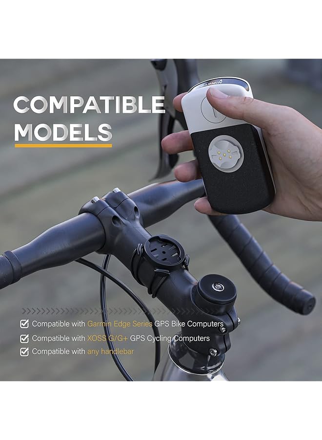 SYOSI Quarter Turn Edge Gps Computer Bracket, Bicycle Computer Mount, Bicycle Stem Computer Mount, Road Mountain Bike Accessories Compatible For Garmin Bike Gps Computer, Xoss G, Igpsport Gps - Image 5