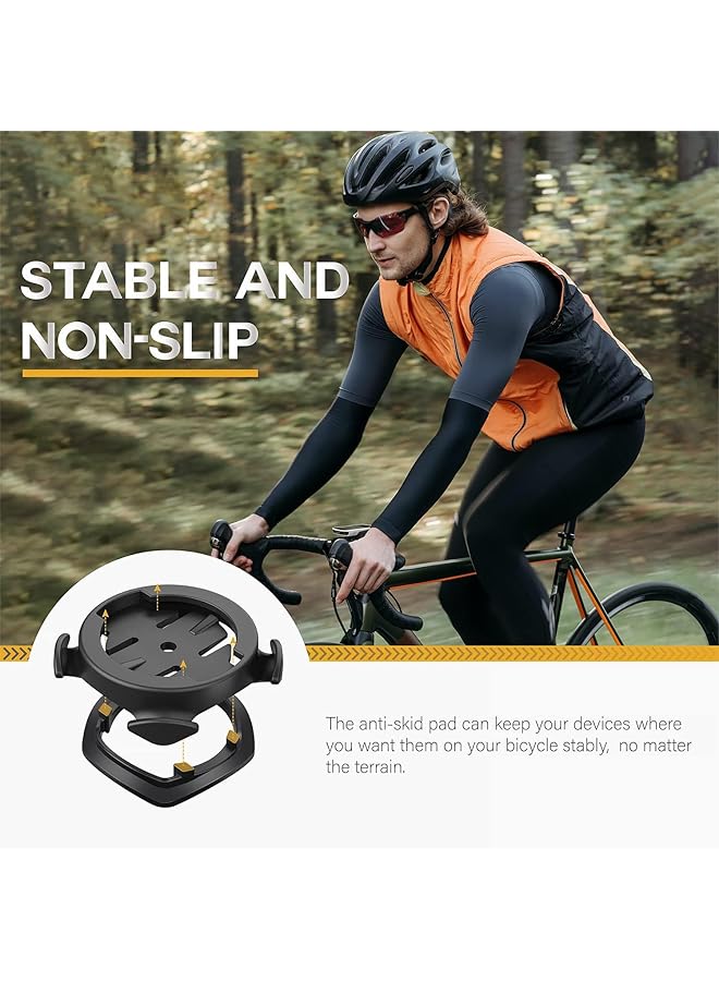 SYOSI Quarter Turn Edge Gps Computer Bracket, Bicycle Computer Mount, Bicycle Stem Computer Mount, Road Mountain Bike Accessories Compatible For Garmin Bike Gps Computer, Xoss G, Igpsport Gps - Image 3