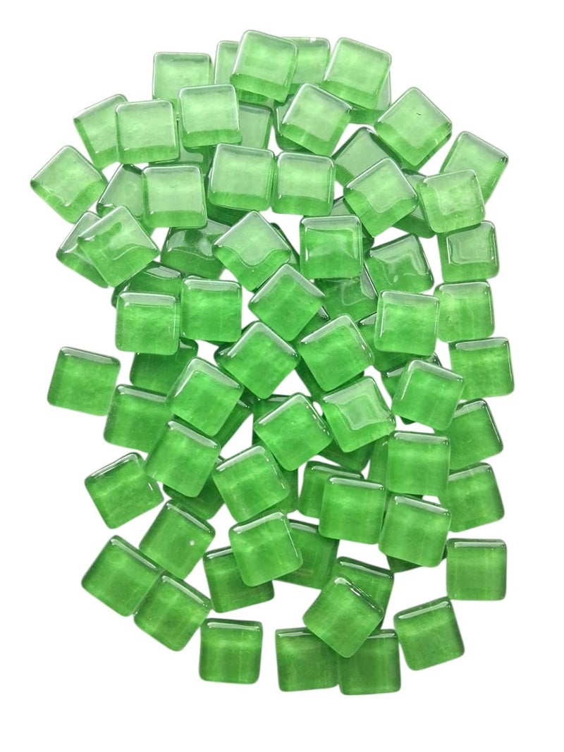 Art Mosaic Art Mosaic Art Craft Tile Set for Wall Art Decorative Glass Mosaic Tiles Square Shape Jade Green 200gms per Packet pcs 8092 pcs  - Image 3