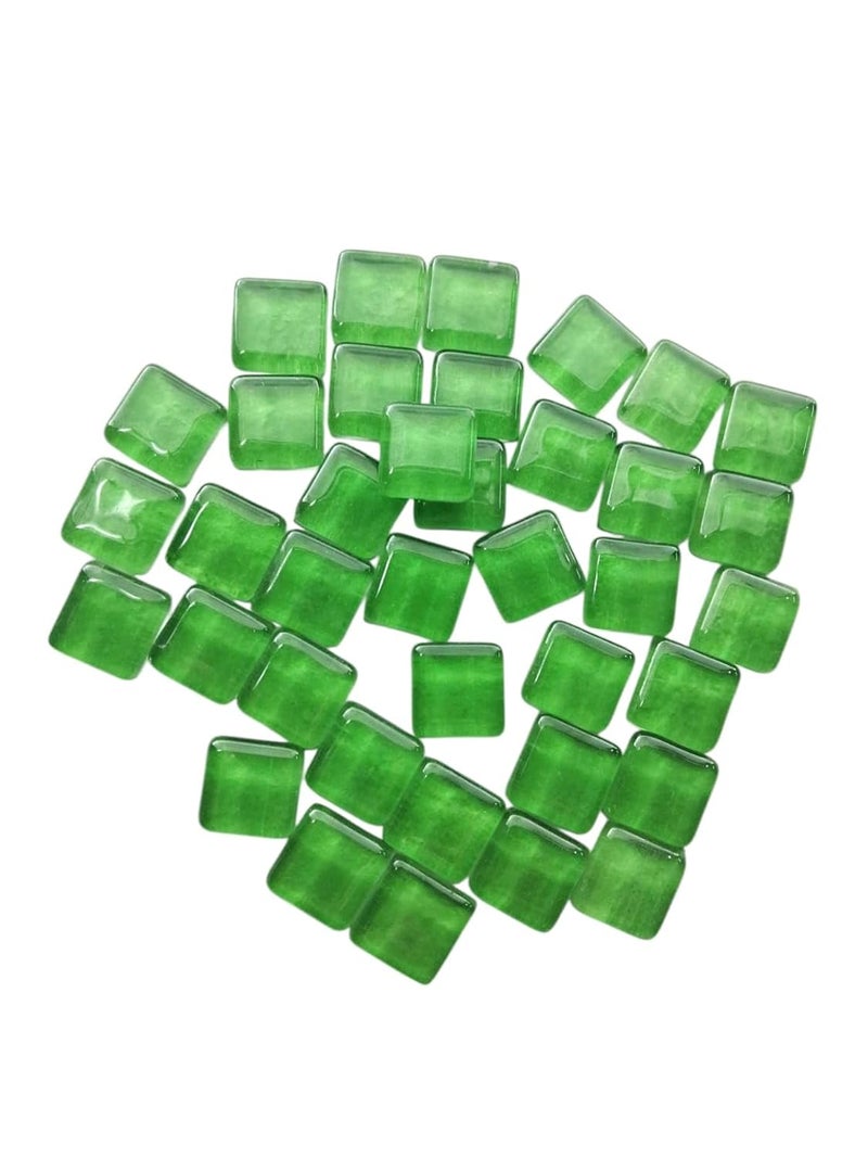 Art Mosaic Art Mosaic Art Craft Tile Set for Wall Art Decorative Glass Mosaic Tiles Square Shape Jade Green 200gms per Packet pcs 8092 pcs  - Image 4