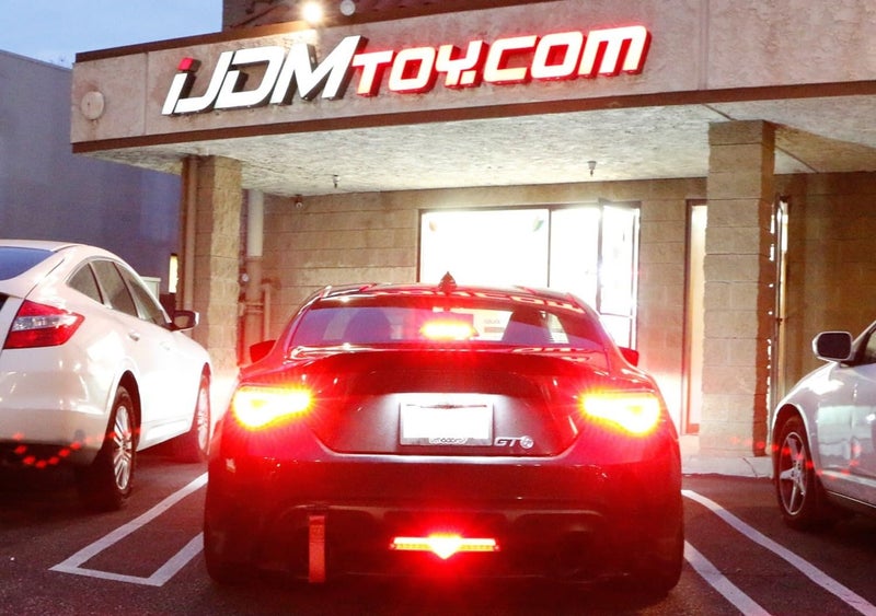 iJDMTOY Dark Smoked Lens Full LED Rear Fog Light Kit (Rear Fog, Tail/Brake, Reverse Features) Compatible With Subaru 2013-21 BRZ, Compatible With 2013-16 Scion FR-S, 2017-21 Toyota 86 - Image 3
