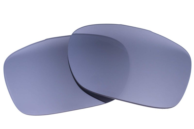 LenzFlip Polarized Replacement Lenses Compatible with Oakley TwoFace OO9189 Sunglasses - Crafted in USA - (Grey Polarized with Silver mirror coating) - Image 1