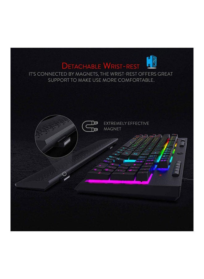 REDRAGON Shiva Rgb Backlit Membrane Gaming Keyboard - Image 3