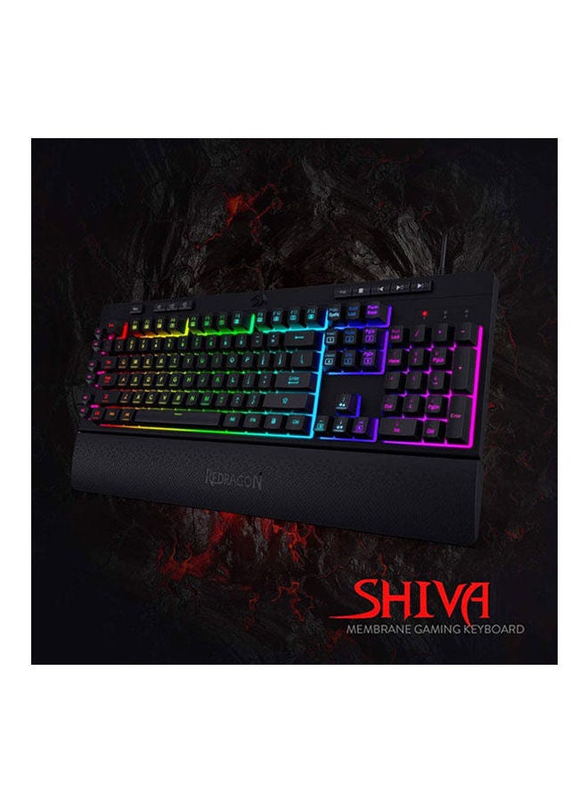REDRAGON Shiva Rgb Backlit Membrane Gaming Keyboard - Image 2