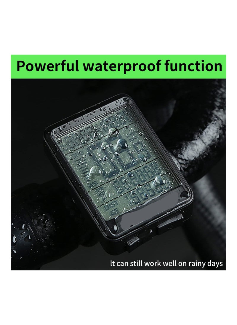 Generic - Bicycle Speedometer, Wireless Bike Computer, Multifunctional Bicycle Odometer, Waterproof Bike Computer, with Large Backlight LCD Display, for Tracking Distance and Speed Time - Image 1