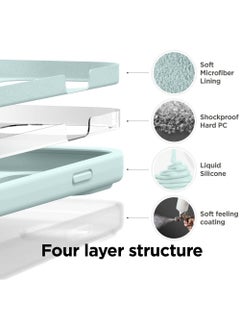 Rock Pow Compatible with iPhone 15 Case Liquid Silicone Case Full Body Protective Cover Shockproof Slim Phone Case Anti-Scratch Soft Microfiber Lining 6.1 inch  - Image 5