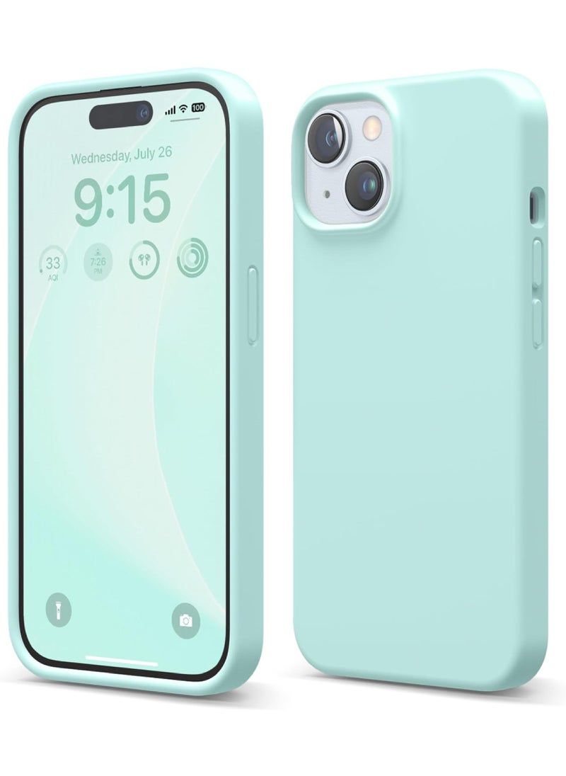 Rock Pow - Compatible with iPhone 15 Case Liquid Silicone Case Full Body Protective Cover Shockproof Slim Phone Case Anti-Scratch Soft Microfiber Lining 6.1 inch - Image 1