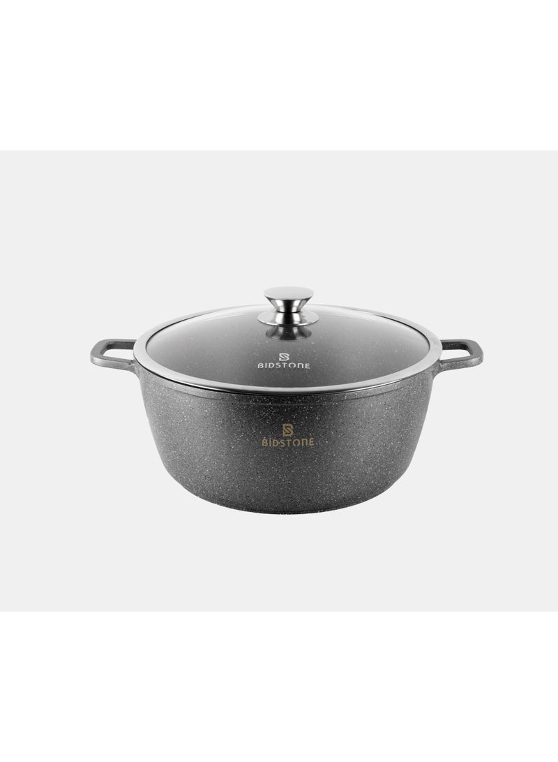 Bidstone طقم أواني الطهي غير اللاصقة من 6 قطع - أواني طهي متميزة بحواف من الفولاذ المقاوم للصدأ، أواني آمنة للاستخدام في الفرن | تشمل أواني الحساء 32 سم (9 ل)، 36 سم (13.2 ل)، و40 سم (19 ل) مع أغطية - Image 5