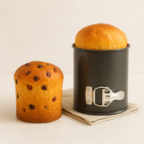 Esslly Tall Panettone Spring Form Cake Tin Set – 4 Non-Stick Sizes for Italian Easter Breads, Fruit Cakes & Sweet Bakes – Food Grade & Scratch-Resistant - Image 3