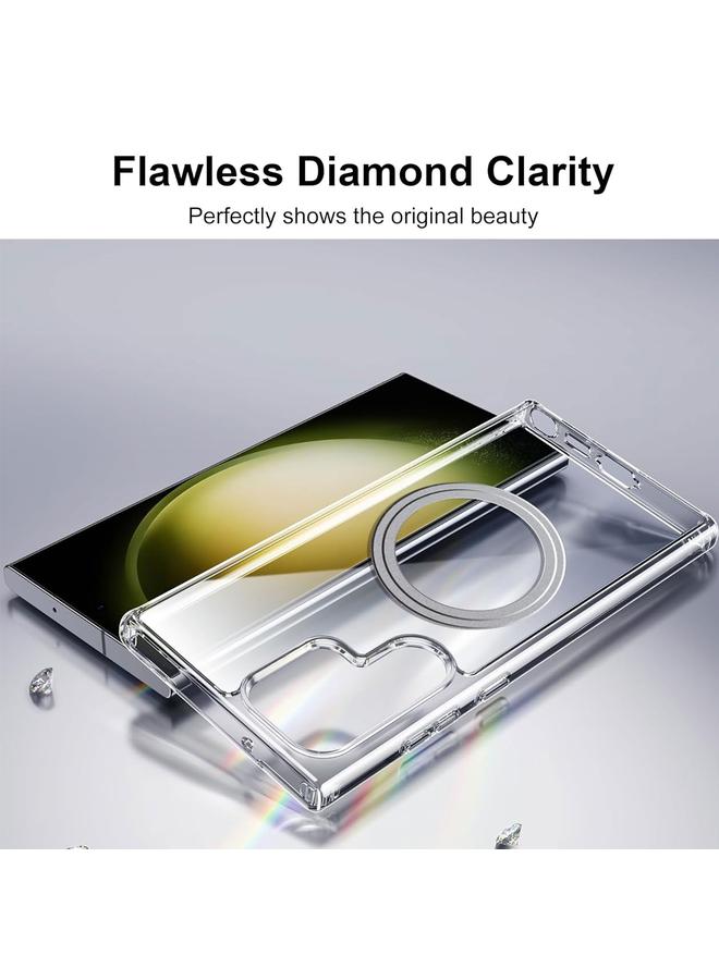 S-TOP Case For Samsung Galaxy S24 Ultra 5G Transparent Frosted MagSafe Phone Case - Image 5