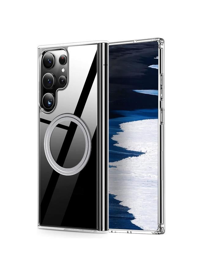 S-TOP Case For Samsung Galaxy S24 Ultra 5G Transparent Frosted MagSafe Phone Case - Image 1