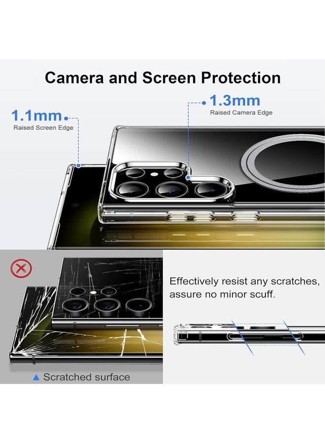 S-TOP Case For Samsung Galaxy S24 Ultra 5G Transparent Frosted MagSafe Phone Case - Image 4