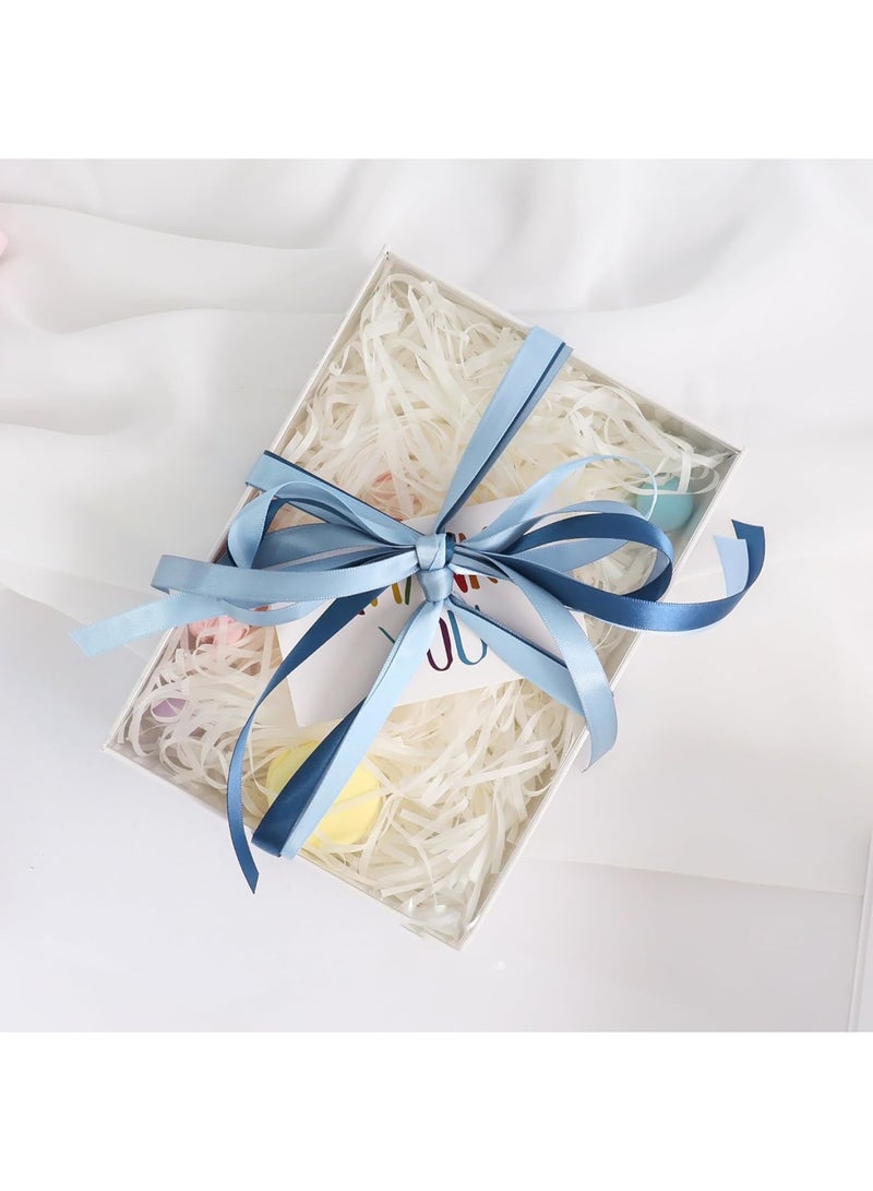 SYOSI Satin Ribbon, 3/8 Inch Dusty Blue Ribbon for Weddings Flower Bouquets Gift Wrapping DIY Crafts Hair Accessories and Bridal Shower Decor, 10 Yards x 5 Colors - Image 3