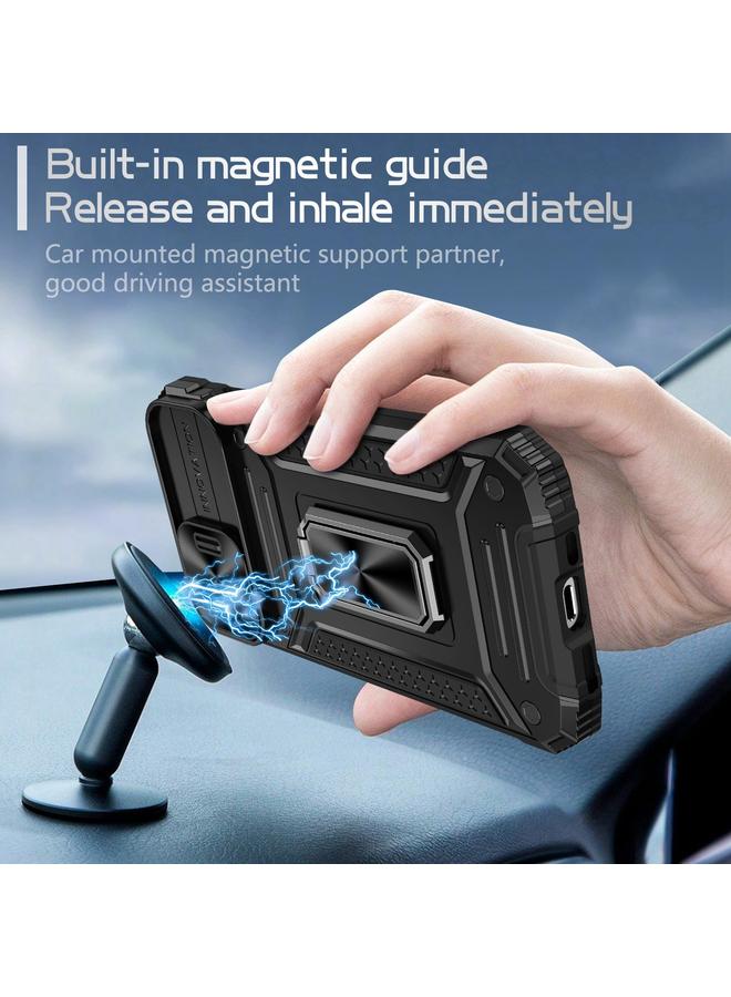 S-TOP Case For iPhone 14 Camshield Robot TPU Hybrid PC Phone Case - Image 2