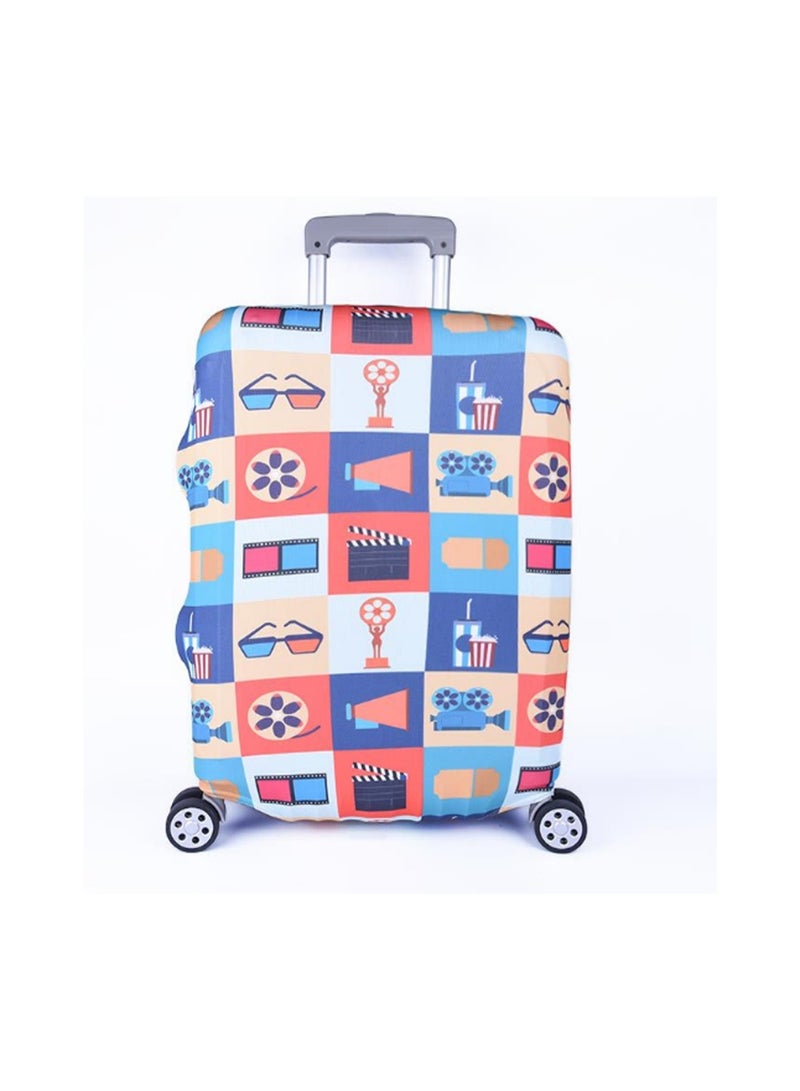 S Thickened Luggage Cover, Movie Pattern Premium Travel Suitcase Protective Cover For Wheeled Luggage, Waterproof, Dustproof And Scratch-Resistant Luggage Cover - Image 1