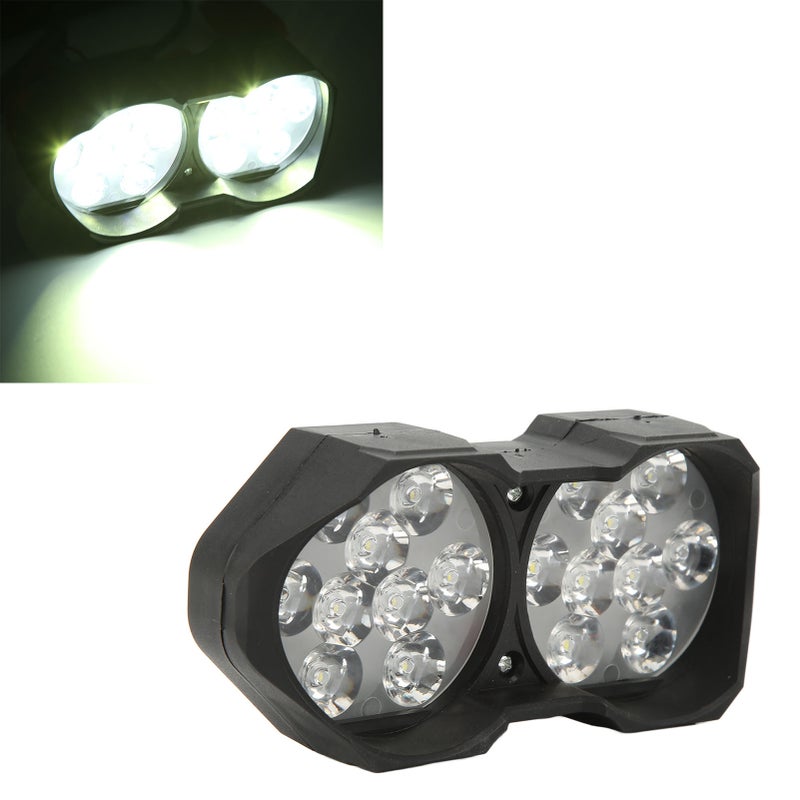 Universial Electric Bike Dual Light Electric Bicycle Modification Lamp Double Head 12V‑100V - Image 4