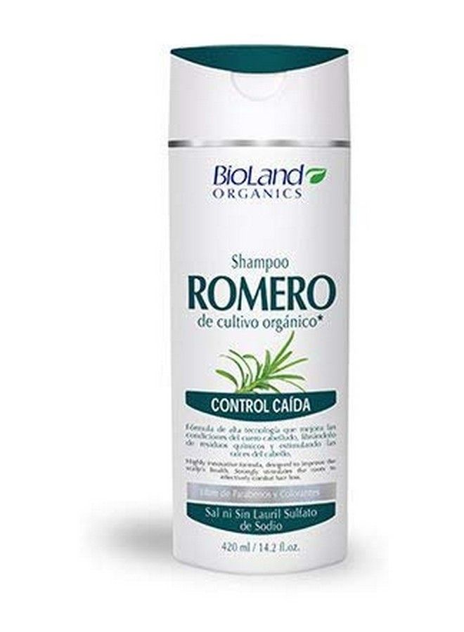 Bioland Organic Rosemary Shampoo For Hair Loss 14.2 Fl.Oz. ; Shampoo De Romero Orgánico 420 Ml  - Image 3