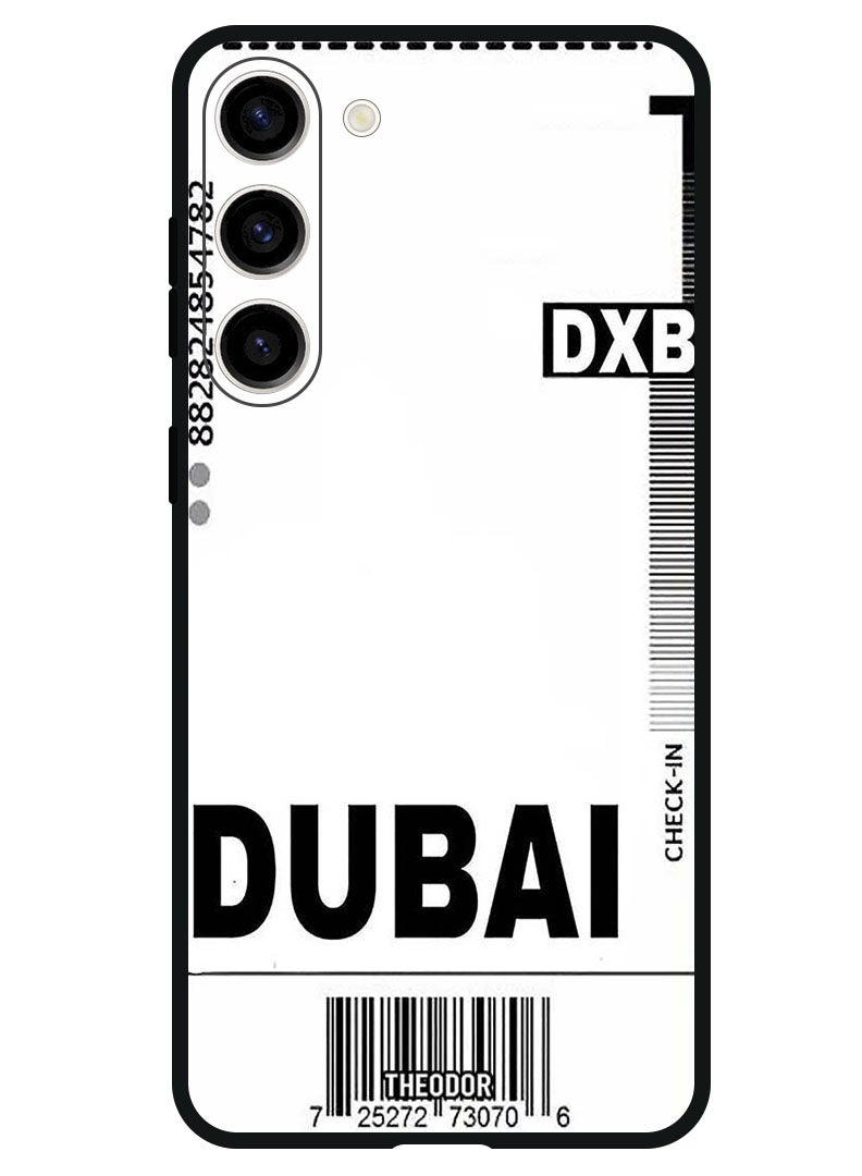 Theodor Protective Case Anti Scratch Shock Proof Bumper Cover For Samsung Galaxy S23 FE DXB Boarding pass - Image 1