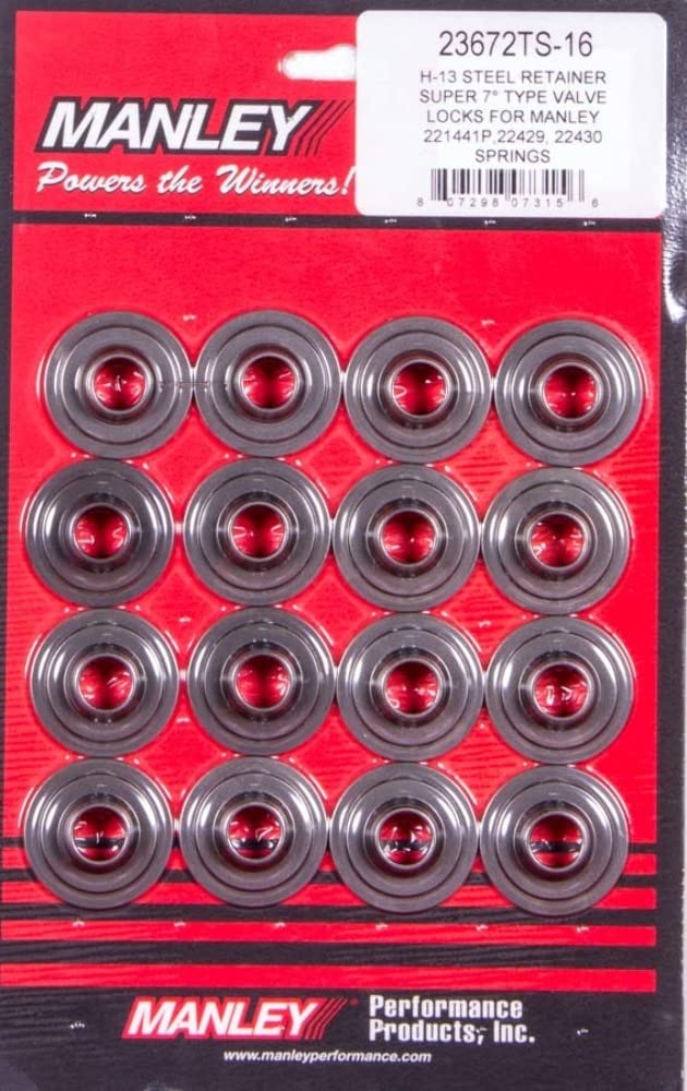 Manley 23672TS-16 - Super 7 H-13 Lwt Valve Spring Retainers - Image 5