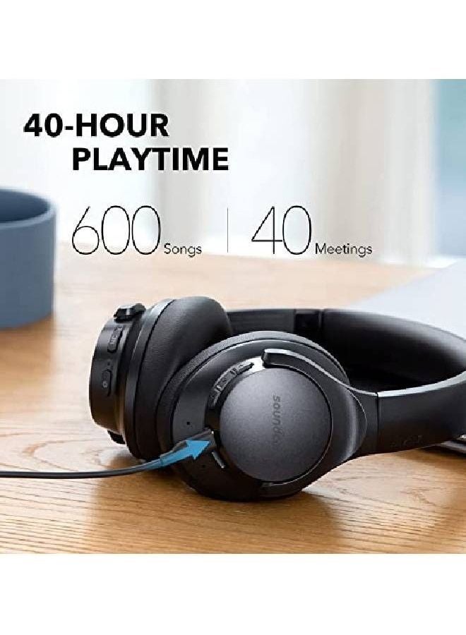 Soundcore Life Q20+ B2B Noise Cancelling Wireless Bluetooth Headphone Black - Image 3