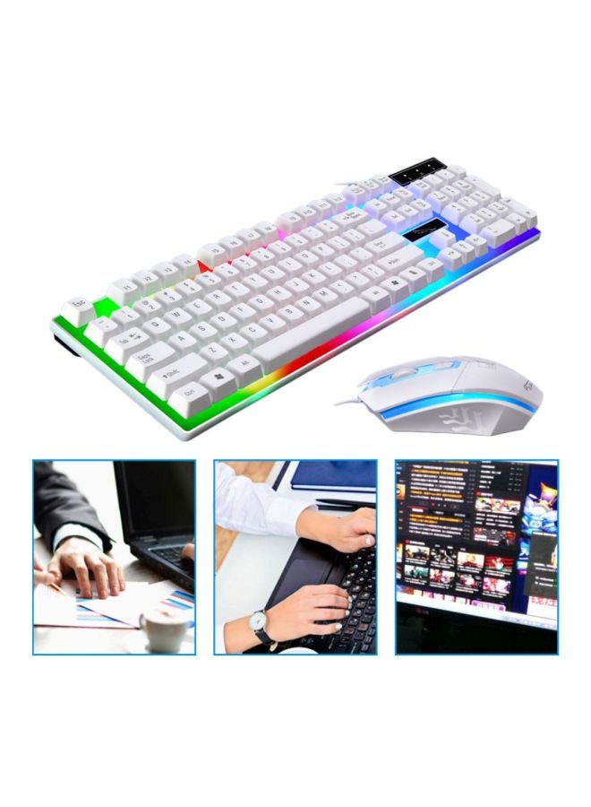 Alyashmac G21 Luminous USB Wired Gaming Mouse And Keyboard Set - Image 4