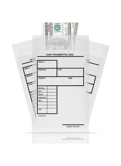 Tamper Proof Bank Deposit Bags Selfadhesive Seal Writeon Surface 6"X9" Clear Plastic Cash Envelopes | Pack Of 500