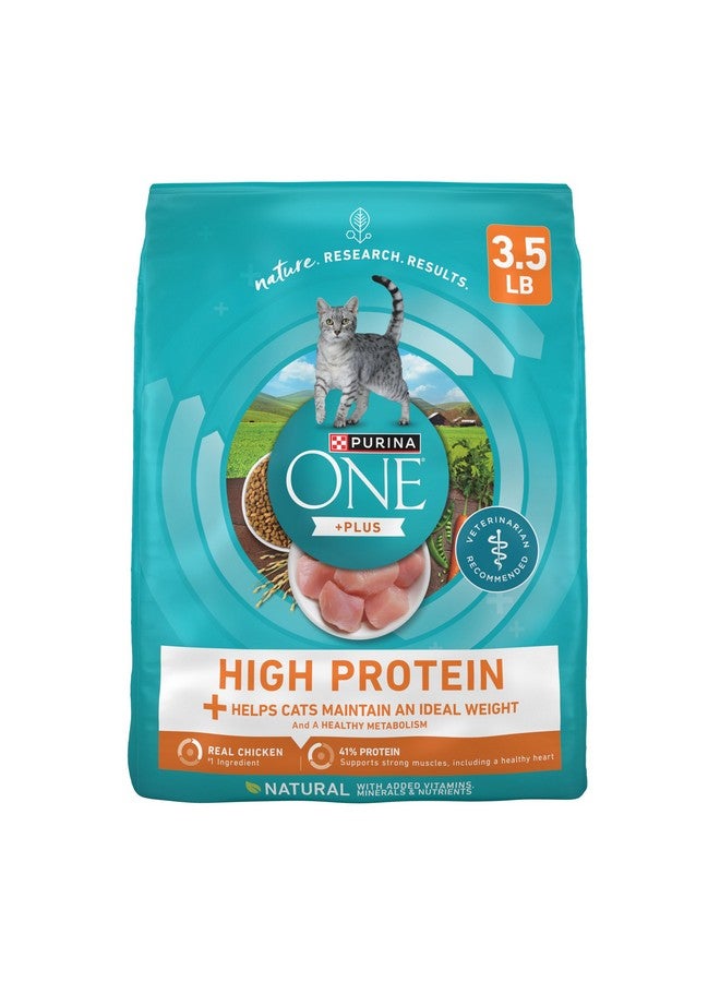 Purina ONE High Protein, Healthy Weight Plus Ideal Weight With Chicken Dry Cat Food Weight Control Formula - 3.5 lb. Bag - Image 1