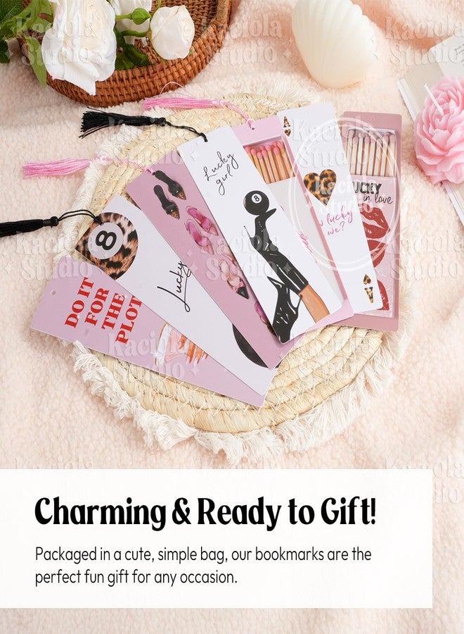 Kaciola Studio 10 PCS Sassy Bookmarks, Funny Bookmarks for Women, Double Sided Lucky Booklover Gifts, Cute Gifts for Romance Reader Friends Girls - Image 4