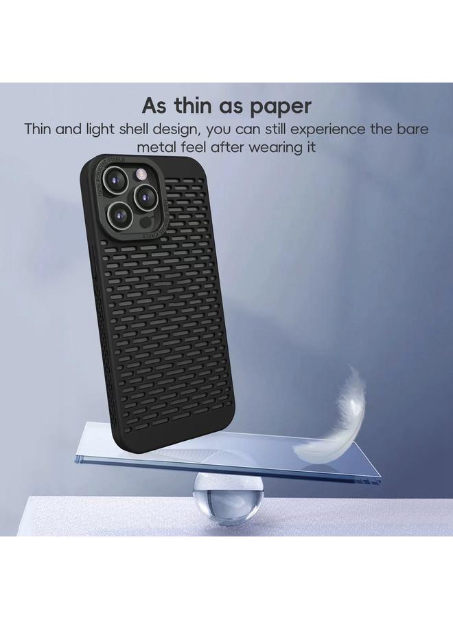 S-TOP Case For iPhone 11 Pro Max Hollow Heat Dissipation TPU Phone Case - Image 3