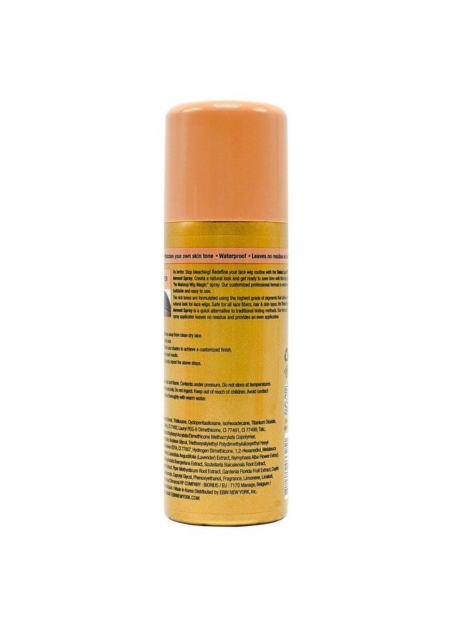 EBIN NEW YORK Tinted Lace Aerosol Spray Light Warm Brown 2.7Oz/ 80Ml Quick Dry Water Resistant No Residue Water Resistant Even Spray Matching Skin Tone Natural Look  - Image 3