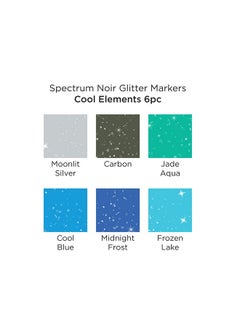 Spectrum Noir - Water-Based Glitter Markers - Pack Of 6 - Cool Elements - pzsku/ZF852AF51F5D6004CACE0Z/45/_/1732780920/5f1e63b0-79d1-495d-89e8-99fba9aea9c7