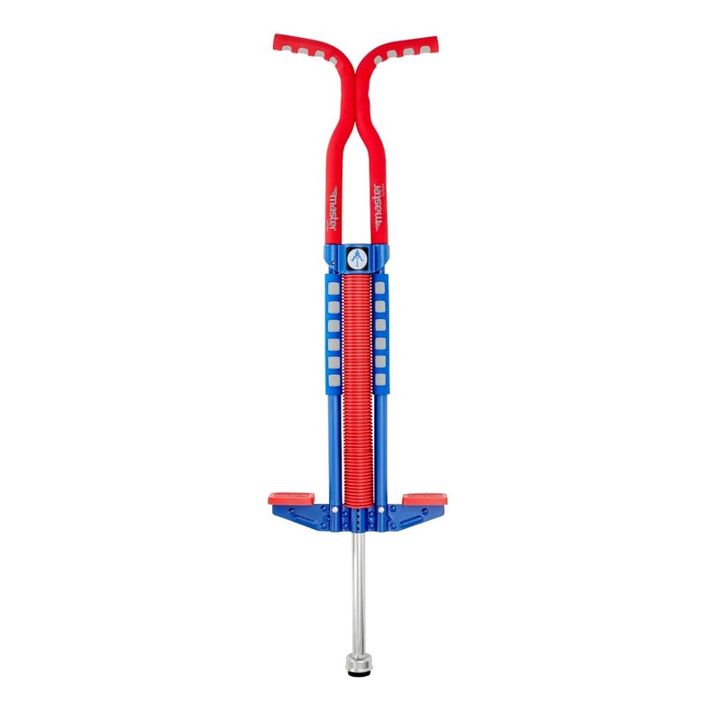 Flybar Master Pogo Stick for Kids, Ages 9+, 80 to 160 Pounds, Easy Grip Handles, Anti-Slip Pegs, Outdoor Toys for Boys, Jumper Toys for Girls, Outside Toys for Kids, Tweens and Teens (Red/White/Blue) - Image 1