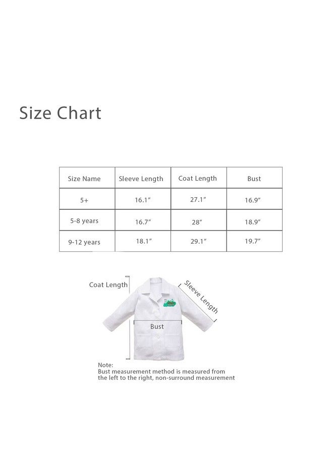 Luyee Kids Lab Coat Toddler Scientist Dress Up Science Explorer Costume With Personalized Id Card For Role Play, Pretend White-Others Polyester - Image 5
