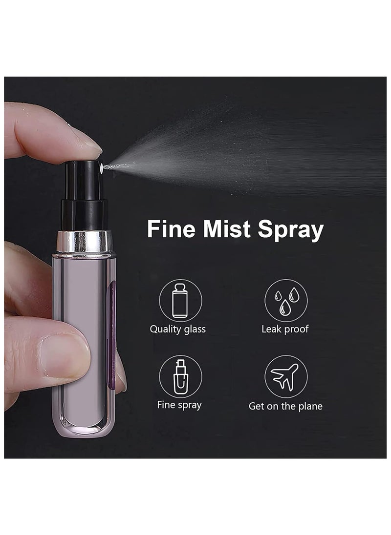 Generic - Perfume Atomiser Refillable Bottles, 4 Pcs 5ml Mini Portable Spray Bottles Refillable Perfume Aftershave Atomiser Empty Travel Bottles for Purse Handbag Pocket Luggage - Image 1