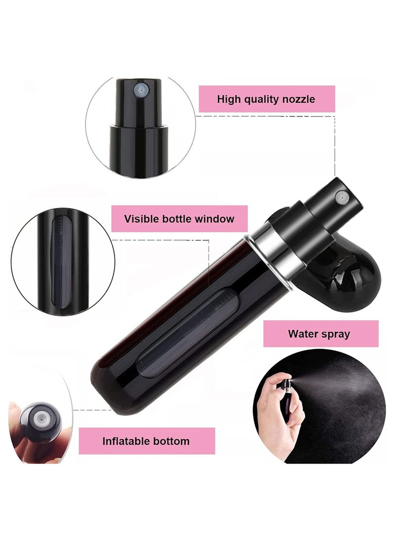 Generic - Perfume Atomiser Refillable Bottles, 4 Pcs 5ml Mini Portable Spray Bottles Refillable Perfume Aftershave Atomiser Empty Travel Bottles for Purse Handbag Pocket Luggage - Image 1
