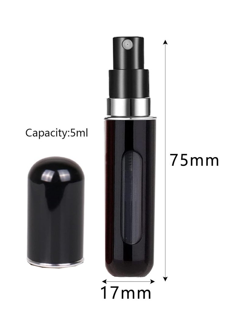 Generic - Perfume Atomiser Refillable Bottles, 4 Pcs 5ml Mini Portable Spray Bottles Refillable Perfume Aftershave Atomiser Empty Travel Bottles for Purse Handbag Pocket Luggage - Image 1