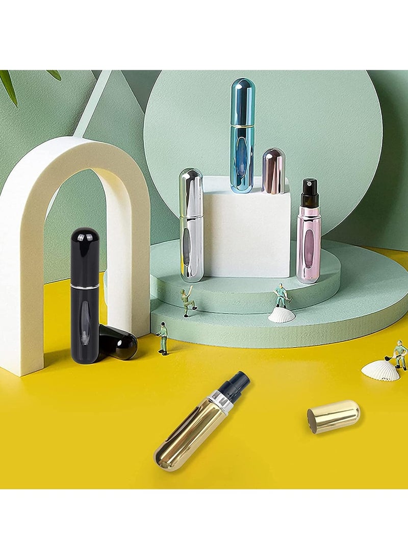 Generic - Perfume Atomiser Refillable Bottles, 4 Pcs 5ml Mini Portable Spray Bottles Refillable Perfume Aftershave Atomiser Empty Travel Bottles for Purse Handbag Pocket Luggage - Image 1