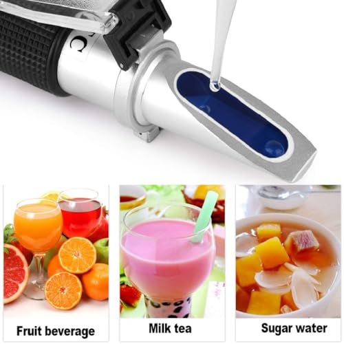 Labart Brix Refractometer with ATC, 0-32% with Certificate Portable Handheld Brix Tester for Measuring Sugar Content in Fruit, Refractometer with calibration fluid with Certificate - Image 3
