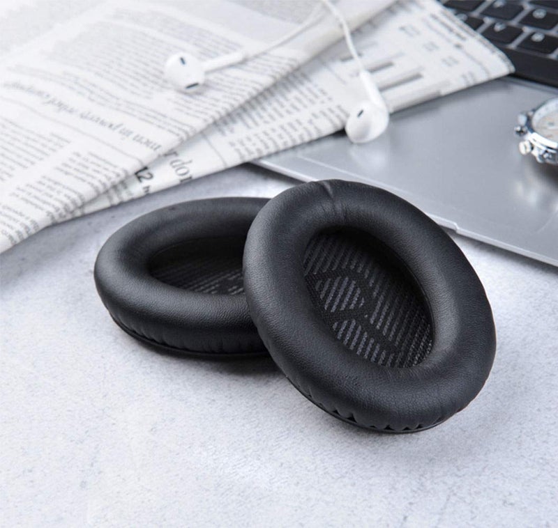 Cypher.V Headphones Replacement Ear Pads Cover,for Bose Quietcomfort QC15 QC25 QC35 35 ii Headsets (Black) - Image 5