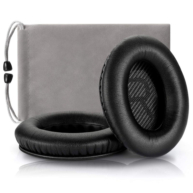 Cypher.V Headphones Replacement Ear Pads Cover,for Bose Quietcomfort QC15 QC25 QC35 35 ii Headsets (Black) - Image 1