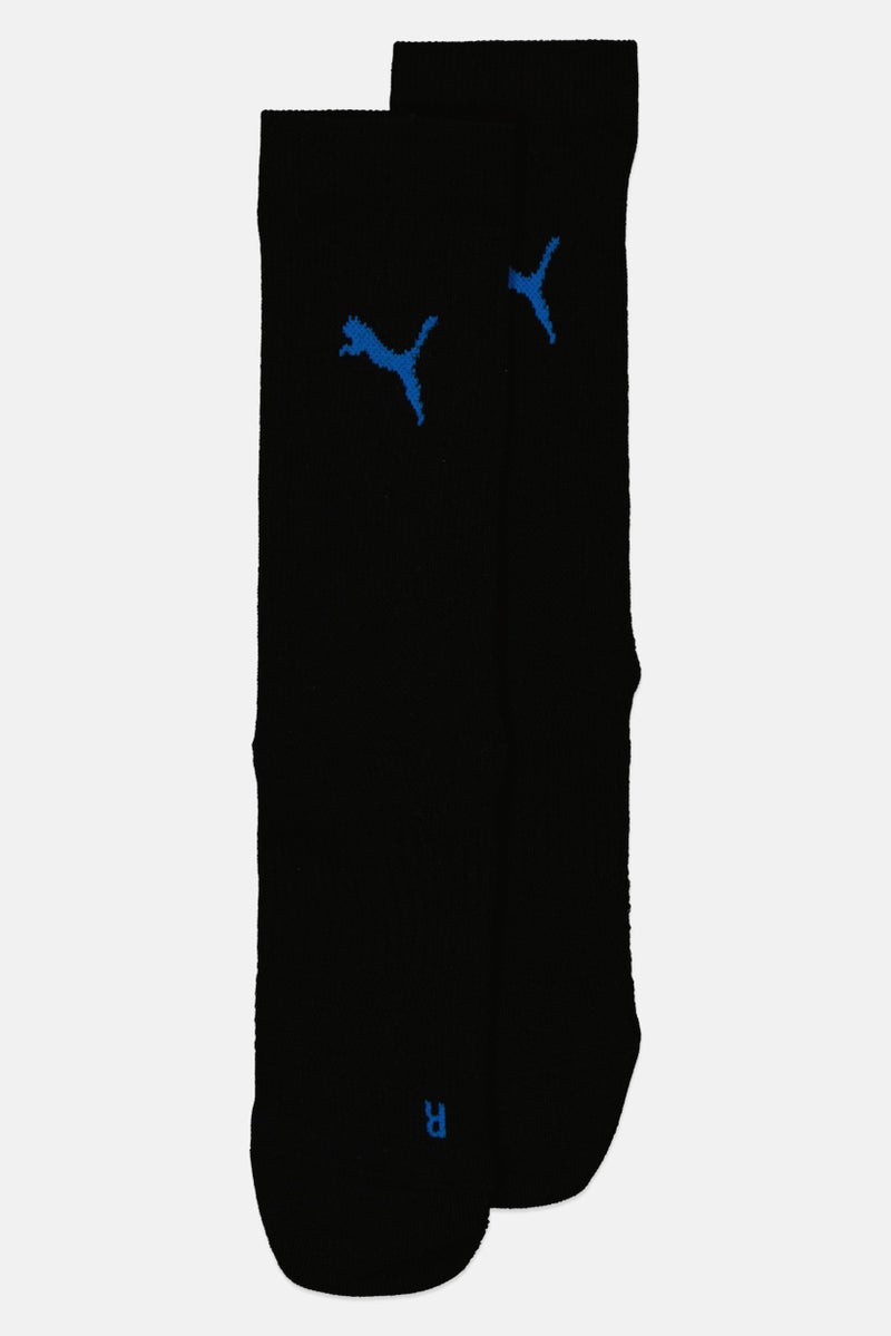 PUMA Men 1 Pair Brand Logo Football Crew Socks, Black - Image 1