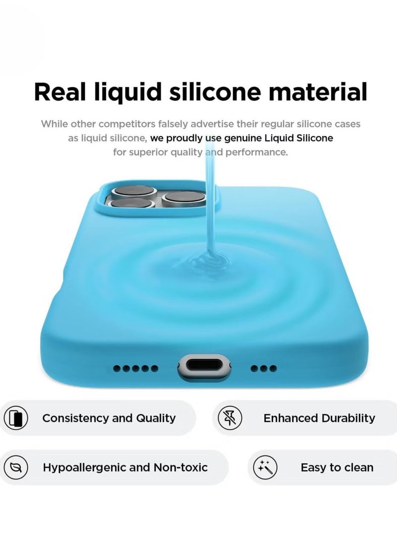Raxoom Ocean Blue iPhone 16 Pro Case – Slim Shockproof Full Body Protection with Soft Microfiber Lining, Scratch-Resistant - Image 3