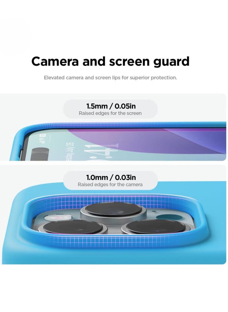Raxoom Ocean Blue iPhone 16 Pro Case – Slim Shockproof Full Body Protection with Soft Microfiber Lining, Scratch-Resistant - Image 2
