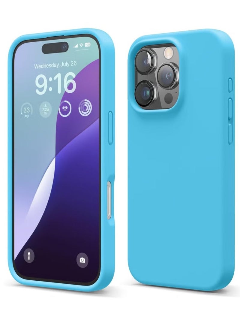 Raxoom Ocean Blue iPhone 16 Pro Case – Slim Shockproof Full Body Protection with Soft Microfiber Lining, Scratch-Resistant - Image 1