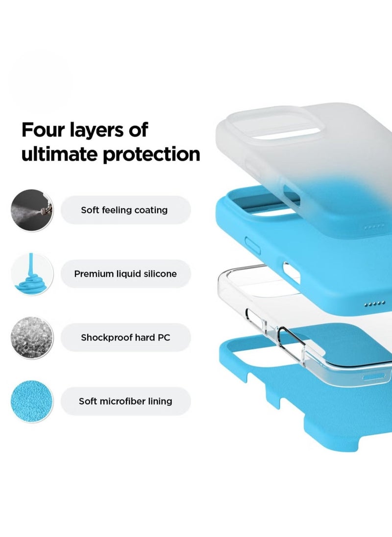 Raxoom Ocean Blue iPhone 16 Pro Case – Slim Shockproof Full Body Protection with Soft Microfiber Lining, Scratch-Resistant - Image 5